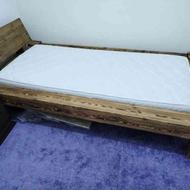 تخت خواب تک نفره با چوب روس