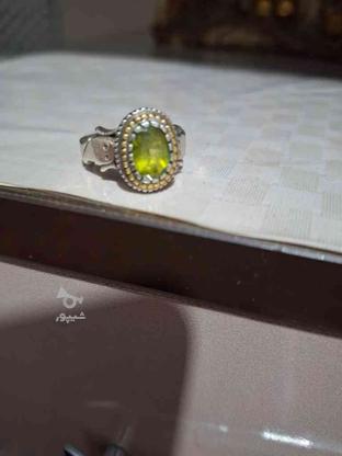 انگشتر زبرجد اصل نقره با عیار 925 در گروه خرید و فروش لوازم شخصی در آذربایجان شرقی در شیپور-عکس1