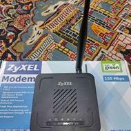 مودم روتر ADSL2Plus بیسیم زایکسل مدلDEL1201-T10A/B