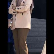 کت کرپ جلوباز نسکافه ای رنگ فری سایز از 38 تا 42
