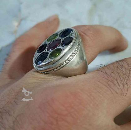 انگشتر نقره کلکسیونی نگین سنگ طبیعی در گروه خرید و فروش لوازم شخصی در تهران در شیپور-عکس1