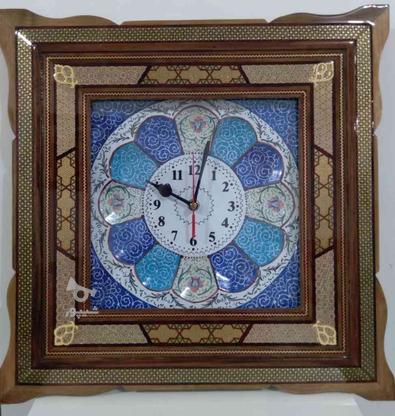 ساعت میناکاری باقاب خاتم سایز40×40 در گروه خرید و فروش لوازم خانگی در گیلان در شیپور-عکس1