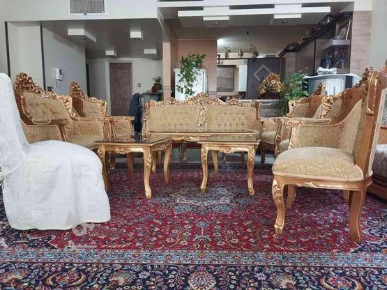 مبلمان 9 نفره کلاسیک چوب در گروه خرید و فروش لوازم خانگی در اصفهان در شیپور-عکس1