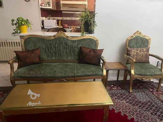 مبل 9 نفره به همراه میز وسط و عسلی در گروه خرید و فروش لوازم خانگی در تهران در شیپور-عکس1