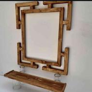 شلفو ‌قاب آیینه چوبی