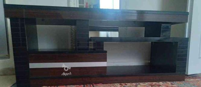 میز تلویزیون صفحه شیشه ای چوبی دو تکه در گروه خرید و فروش لوازم خانگی در تهران در شیپور-عکس1
