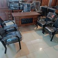 ست کامل میز اداری ، صندلی گردان و انتظار