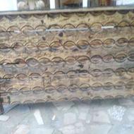 یک میز کار، اسکلت آهنی رویه چوبی ویخچال 2 متری
