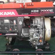 موتور برق دیزلی 5500 وات برند کاما مثل نو