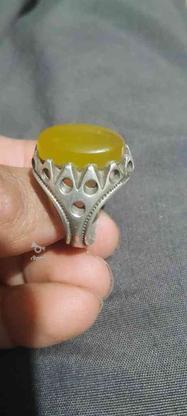 انگشتر عقیق زرد یمنی در گروه خرید و فروش لوازم شخصی در گلستان در شیپور-عکس1