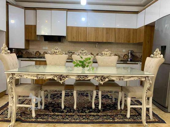 میز غذاخوری نهارخوری 8نفره باکاور در حد نو در گروه خرید و فروش لوازم خانگی در اصفهان در شیپور-عکس1