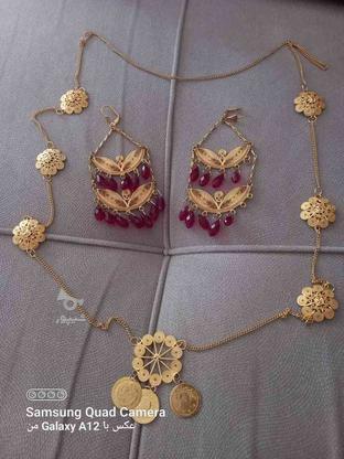 گوشواره و گردن بند دست ساز آبکاری طلا در گروه خرید و فروش لوازم شخصی در آذربایجان غربی در شیپور-عکس1
