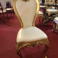 صندلی پلیمری طلایی