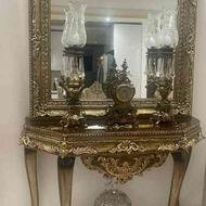 آینه شمعدان (دو عدد شمعدان و یک عدد ساعت)