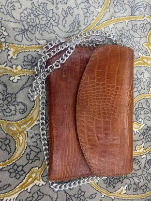 کیف چرم دستساز همراه با زنجیر اصلی در گروه خرید و فروش لوازم شخصی در مازندران در شیپور-عکس1