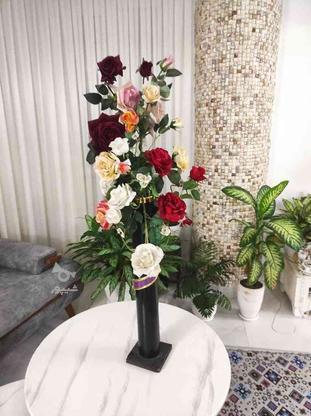 دوتا گلدون با گل در گروه خرید و فروش لوازم خانگی در مازندران در شیپور-عکس1