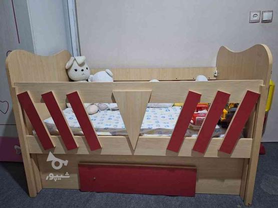 تخت بچه تا 7سال هر دو طرف محافظ دار در گروه خرید و فروش لوازم شخصی در البرز در شیپور-عکس1