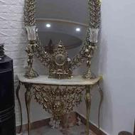 آینه شمعدان طرح برنزی