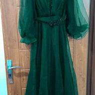 لباس مجلسی رنگ سبز زمردی سایز 42