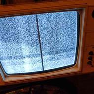 تلویزیون قدیمی آنتیک دو عدد سالم روشن