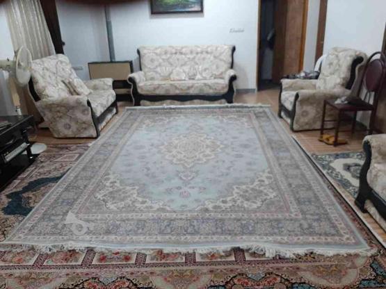 فروش دو تخته فرش سالم وزیبا 9 متری در گروه خرید و فروش لوازم خانگی در گیلان در شیپور-عکس1