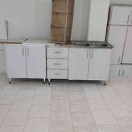 کابینت فلزی آشپزخانه و سینک ظرفشویی و آب چکان وهودبیمکس