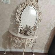 آینه شمعدان درحد نو خیلی زیبا