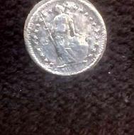 سکه قدیمی نیم فرانک سوییس 1968
