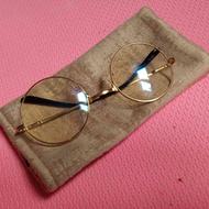 عینک ضد uv طلایی