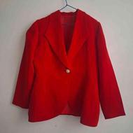 کت تک مجلسی قرمز شیک زنانه