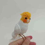 دستبافت پرنده عروس هلندی طوطی قناری