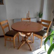 میز و صندلی ناهارخوری چوبی