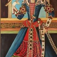 تابلونقاشی رنگ روغن نگارگری ازعباس میرزا قاجار