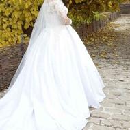 لباس عروس ساتن آمریکایی درجه 1