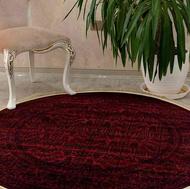 فرش ماشینی سه متری لاکی وینتیج فرش گرد قالی قرمز نو کادو