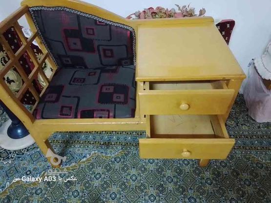 میز تلفن صندلی دار با دو کشو در گروه خرید و فروش لوازم خانگی در مازندران در شیپور-عکس1