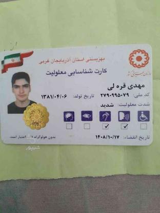 گمشده کارت معلولیت در گروه خرید و فروش خدمات و کسب و کار در آذربایجان غربی در شیپور-عکس1