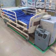تخت بیمارستانی بیمار خانگی ریموت دار تنظیم ارتفاع