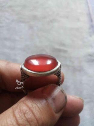 انگشتر نقره عقیق یمنی درشت قدیمی در گروه خرید و فروش لوازم شخصی در همدان در شیپور-عکس1