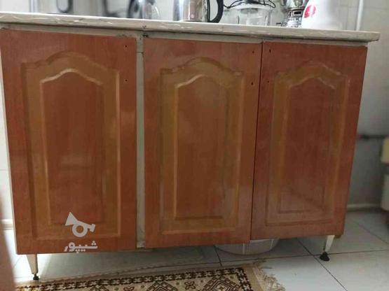 کابینت سه در فلزی در حد نو همراه با سنگ در گروه خرید و فروش لوازم خانگی در خراسان شمالی در شیپور-عکس1