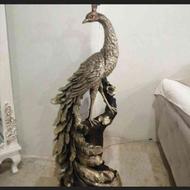 مجسمه طاووس کنار سالنی