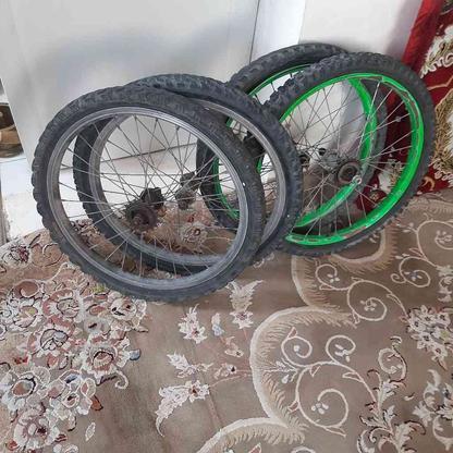 دو عدد چرخ دوچرخه آلومینیم در گروه خرید و فروش ورزش فرهنگ فراغت در تهران در شیپور-عکس1