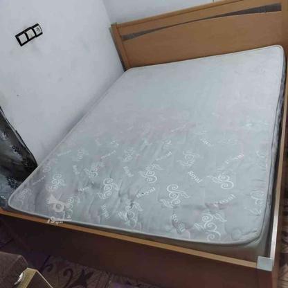 یک عدد تخت دونفره بسیار تمیز تشک نو در گروه خرید و فروش لوازم خانگی در گلستان در شیپور-عکس1