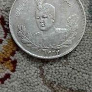 سکه ی نقره ی احمد شاه