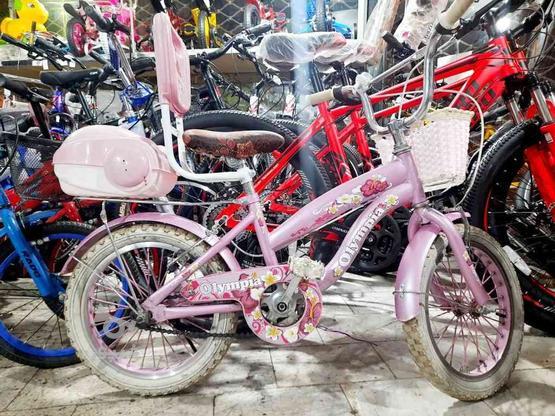 دوچرخه 16 صورتی در حد در گروه خرید و فروش ورزش فرهنگ فراغت در زنجان در شیپور-عکس1