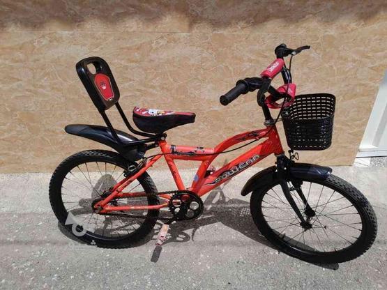 دوچرخه صورتی سایز 20 در گروه خرید و فروش ورزش فرهنگ فراغت در مازندران در شیپور-عکس1