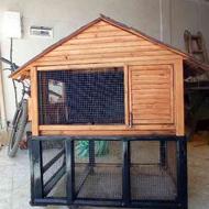 قفس چوبی پرندگان و حیوانات