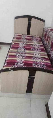 تخت یک نفره چوبی بدون تشک در گروه خرید و فروش لوازم خانگی در البرز در شیپور-عکس1