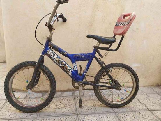 دوچرخه سایز 16 سالم فقط950هزار در گروه خرید و فروش ورزش فرهنگ فراغت در آذربایجان غربی در شیپور-عکس1