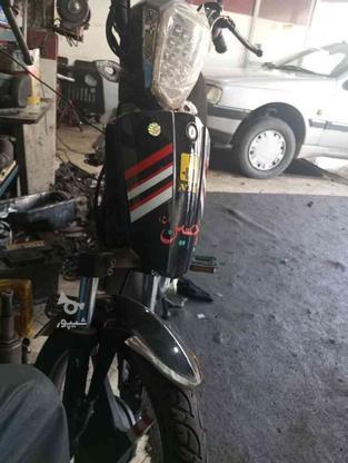 فروش موتور برقی با باطری نو وکم استفاده سالم در گروه خرید و فروش وسایل نقلیه در زنجان در شیپور-عکس1